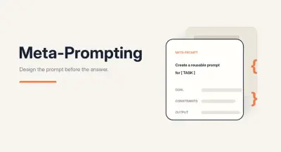 Meta Prompting: wat is het en hoe werkt het?
