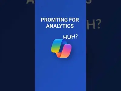 Prompting voor analytics is anders!