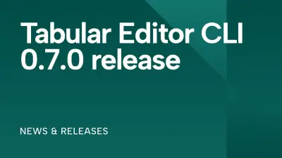 Tabular Editor CLI: release versie 0.7.0